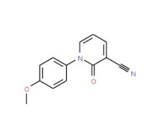 2-Cyano-1-(4-methoxyphenyl)-2(1H)-pyridinone (CAS 929000-87-3) - chemical structure image