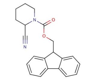 2-Cyano-1-N-Fmoc-piperidine - chemical structure image