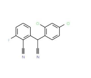 2-[Cyano(2,4-dichlorophenyl)methyl]-6-fluorobenzenecarbonitrile - chemical structure image