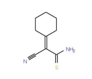 2-cyano-2-cyclohexylideneethanethioamide - chemical structure image