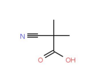 2-Cyano-2-methylpropanoic acid (CAS 22426-30-8) - chemical structure image
