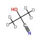 2-Cyano-2-propanol-1,1,1,3,3,3-d6 (CAS 40662-43-9) - chemical structure image