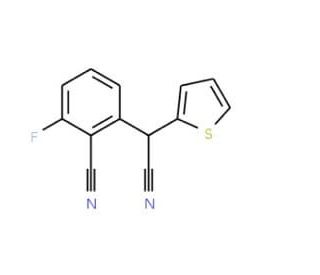 2-[Cyano(2-thienyl)methyl]-6-fluorobenzenecarbonitrile - chemical structure image