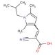 2-Cyano-3-(1-isobutyl-2,5-dimethyl-1H-pyrrol-3-yl)-acrylic acid - chemical structure image