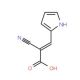 2-Cyano-3-(1H-pyrrol-2-yl)acrylic acid (CAS 122520-93-8) - chemical structure image