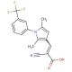 2-cyano-3-{2,5-dimethyl-1-[3-(trifluoromethyl)phenyl]-1H-pyrrol-3-yl}acrylic acid - chemical structure image