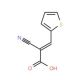 2-Cyano-3-(2-thienyl)acrylic acid 的分子结构, CAS编号: 58177-53-0 2-Cyano-3-(2-thienyl)acrylic acid (CAS 58177-53-0) - chemical structure image