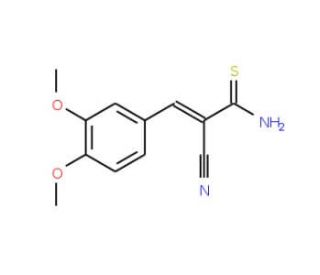 2-Cyano-3-(3,4-dimethoxy-phenyl)-thioacrylamide - chemical structure image