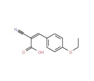 2-Cyano-3-(4-ethoxy-phenyl)-acrylic acid - chemical structure image