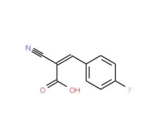 2-Cyano-3-(4-fluoro-phenyl)-acrylic acid - chemical structure image