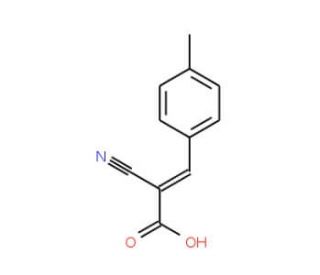 2-Cyano-3-(4-methylphenyl)acrylic acid (CAS 20374-48-5) - chemical structure image