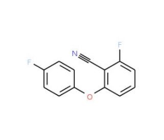 2-Cyano-3,4&prime;-difluorodiphenyl ether (CAS 175204-07-6) - chemical structure image