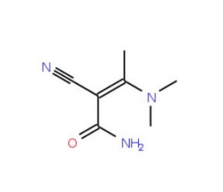 2-Cyano-3-(dimethylamino)-2-butenamide (CAS 62321-92-0) - chemical structure image