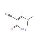 2-Cyano-3-(dimethylamino)-2-butenamide (CAS 62321-92-0) - chemical structure image