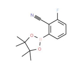 2-Cyano-3-fluorophenylboronic acid pinacol ester (CAS 765916-91-4) - chemical structure image