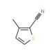 2-Cyano-3-methylthiophene (CAS 55406-13-8) - chemical structure image