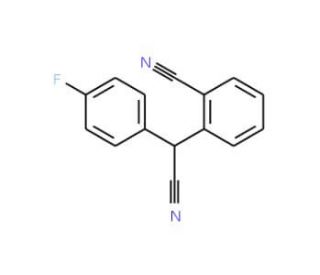 2-[Cyano(4-fluorophenyl)methyl]benzenecarbonitrile (CAS 116617-31-3) - chemical structure image