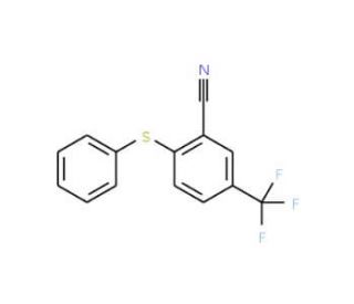 2-Cyano-4-(trifluoromethyl)phenyl phenyl sulfide (CAS 52548-95-5) - chemical structure image