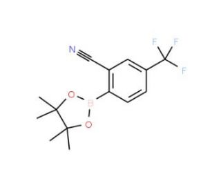 2-Cyano-4-(trifluoromethyl)phenylboronic acid pinacol ester (CAS 1073355-21-1) - chemical structure image