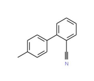 2-Cyano-4&prime;-methylbiphenyl (CAS 114772-53-1) - chemical structure image