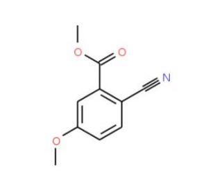 2-Cyano-5-methoxybenzoic acid methyl ester (CAS 127510-95-6) - chemical structure image