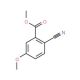 2-Cyano-5-methoxybenzoic acid methyl ester (CAS 127510-95-6) - chemical structure image