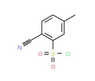 2-Cyano-5-methylbenzenesulphonyl chloride (CAS 197960-31-9) - chemical structure image