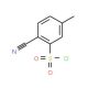 2-Cyano-5-methylbenzenesulphonyl chloride (CAS 197960-31-9) - chemical structure image