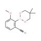 2-Cyano-6-methoxyphenylboronic acid neopentyl glycol ester (CAS 883898-97-3) - chemical structure image