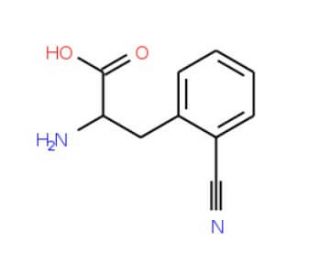 2-Cyano-D-phenylalanine (CAS 263396-41-4) - chemical structure image