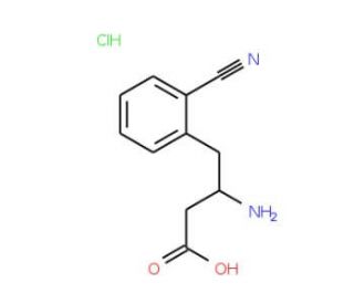2-Cyano-L-beta-homophenylalanine hydrochloride (CAS 270065-82-2) - chemical structure image