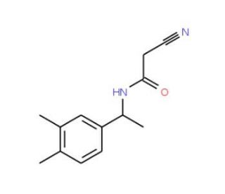 2-Cyano-N-[1-(3,4-dimethylphenyl)ethyl]acetamide - chemical structure image