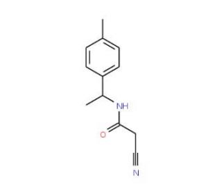 2-Cyano-N-[1-(4-methylphenyl)ethyl]acetamide - chemical structure image