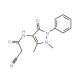 2-Cyano-N-(1,5-dimethyl-3-oxo-2-phenyl-2,3-dihydro-1H-pyrazol-4-yl)-acetamide (CAS 70373-49-8) - chemical structure image