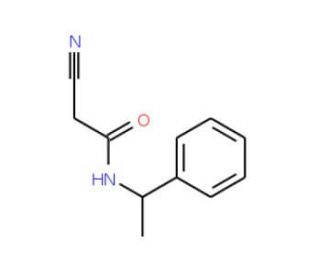 2-Cyano-N-(1-phenylethyl)acetamide - chemical structure image