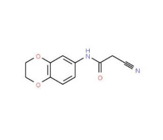 2-Cyano-N-(2,3-dihydro-1,4-benzodioxin-6-yl)-acetamide - chemical structure image