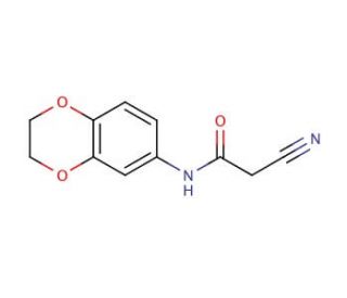 2-Cyano-N-(2,3-dihydro-benzo[1,4]dioxin-6-yl)-acetamide - chemical structure image