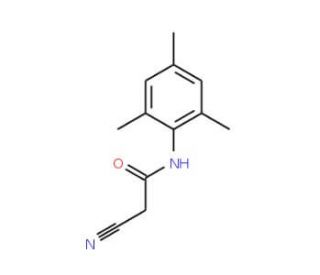 2-Cyano-N-(2,4,6-trimethyl-phenyl)-acetamide (CAS 24578-56-1) - chemical structure image