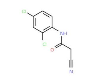 2-Cyano-N-(2,4-dichloro-phenyl)-acetamide (CAS 17722-32-6) - chemical structure image