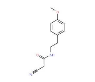 2-Cyano-N-[2-(4-methoxyphenyl)ethyl]acetamide - chemical structure image