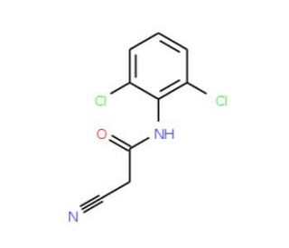 2-Cyano-N-(2,6-dichloro-phenyl)-acetamide (CAS 64204-39-3) - chemical structure image