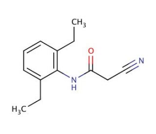 2-Cyano-N-(2,6-diethyl-phenyl)-acetamide - chemical structure image