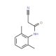 2-Cyano-N-(2,6-dimethyl-phenyl)-acetamide (CAS 53984-98-8) - chemical structure image