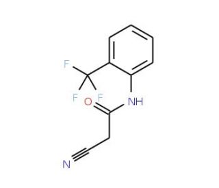 2-Cyano-N-[2-(trifluoromethyl)phenyl]acetamide (CAS 419534-37-5) - chemical structure image