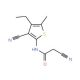 2-Cyano-N-(3-cyano-4-ethyl-5-methyl-2-thienyl)-acetamide - chemical structure image