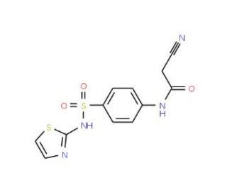 2-Cyano-N-{4-[(1,3-thiazol-2-ylamino)sulfonyl]-phenyl}acetamide - chemical structure image