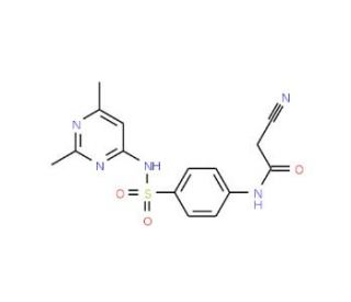 2-Cyano-N-(4-{[(2,6-dimethylpyrimidin-4-yl)amino]-sulfonyl}phenyl)acetamide - chemical structure image