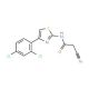 2-cyano-N-[4-(2,4-dichlorophenyl)-1,3-thiazol-2-yl]acetamide - chemical structure image
