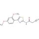 2-cyano-N-[4-(2,4-dimethoxyphenyl)-1,3-thiazol-2-yl]acetamide - chemical structure image
