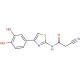 2-cyano-N-[4-(3,4-dihydroxyphenyl)-1,3-thiazol-2-yl]acetamide - chemical structure image